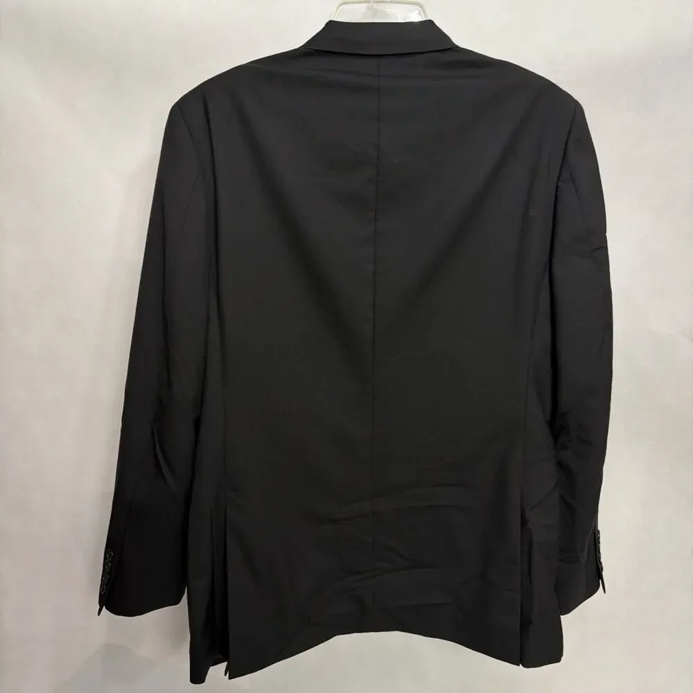 J. Crew Ludlow Blazer Suit Jacket Mens Size 38S Black Wool Super 120s Loro Piana